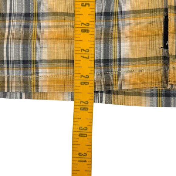 Kuhl Men's Response Short Sleeve Plaid Shirt Yellow Small - Picture 10 of 10